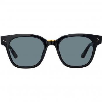 Linda Farrow Sanchez LFL1481 C4 Men's Black Sunglasses 52mm Stylish Summer Eyewear