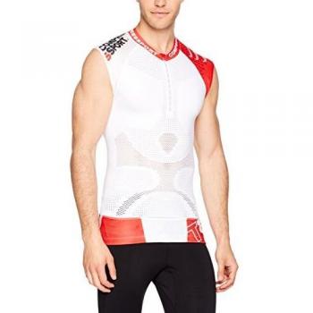 COMPRESSPORT Trail V2 - Camiseta sin Mangas para Hombre, Camiseta, Color Blanco, tamaño Large