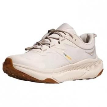 HOKA Women's Transport Hiking Shoes, Color: Eggnog/Eggnog, Size: 8.5