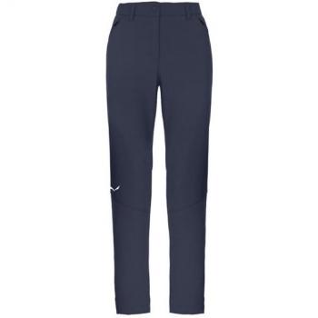 Pantalones de senderismo para mujer Salewa DOLOMIA, color blazer azul marino, con tecnología Stormwall y tejido Durastretch