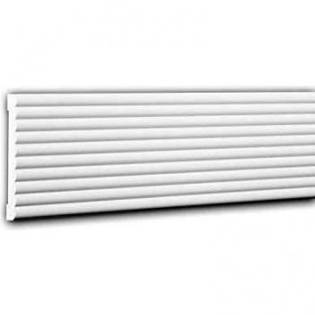 Moldura Decorativa Profhome 151374 - Dado Rail Friso Blanco Diseño Moderno 2 m
