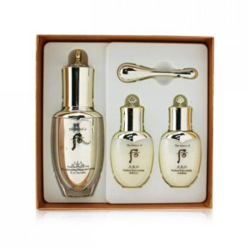 Whoo Cheongidan Illuminating Regenerating Eye Care Set: Eye Serum, Balancer, Emulsion (25ml each) + 4-Piece Eye Massager