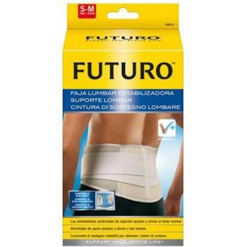 Faja Lumbar Futuro Talla S/M con soporte lumbar, diseño ergonómico, ajuste personalizado, material transpirable y cómodo para uso diario