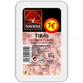 Navidul - Tiras de Jamón Curado, 65 gr