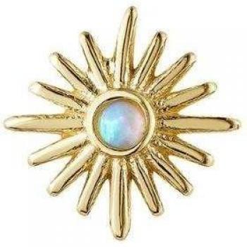Piercing Earcandy Soleil de Plata 925 con Baño de Oro Amarillo 18k