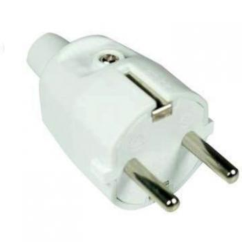 Evila - Clavija goma 4.8mm blanca