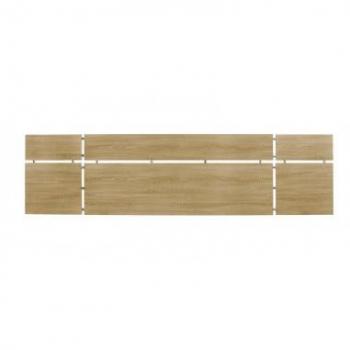 Cabecero de Cama Serie Nórdica 2154 de 239 cm en color Roble/Blanco Moderno