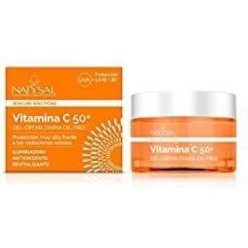 Natysal Crema Vitamina C + Textura Ligera y Alta Protección Solar, Multicolor, 50 Mililitros