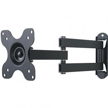 TV / Monitor Wandhalterung Einarm schwarz ausziehbar von 7,8cm bis 45,8cm schwenkbar für Asus 23 VC239H-W