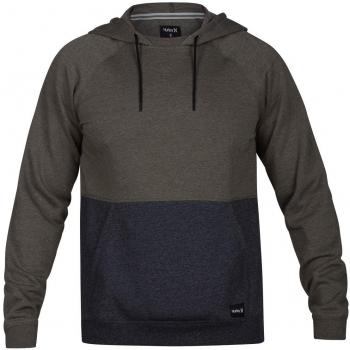 Hurley M CRONE Blocked Pullover Sudaderas, Hombre, Olive Canvas htr, XL