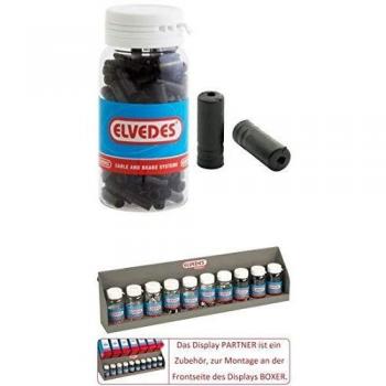 Elvedes Cable dedal 5,0 mm PVC Negro por 150 Piezas
