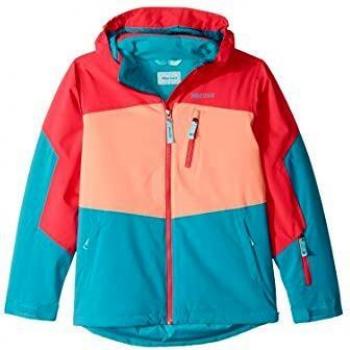 Marmot Girl'S Elise Chaqueta, Niñas, Blue Tile/Disco Pink, Small