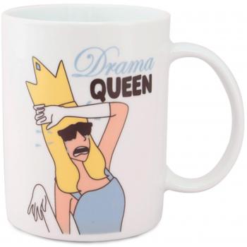 Planeta Gifts Taza San Valentín Moderna Drama, Cerámica, Blanco, 8x10x10 cm