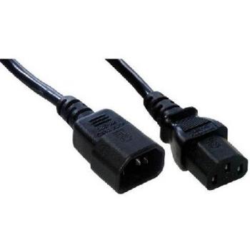 MCL Samar MC902-1M - Cable de Alimentación con Conectores Macho/Hembra, C14/C13, 1 Metro, Color Negro