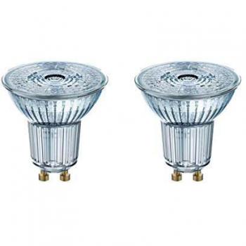 Lámpara LED PAR16 50 GU10 4,3W 350lm 2700K Blanco Cálido Pack Doble