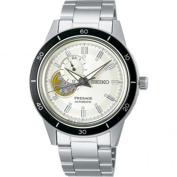 Seiko Presage SSA423J1 - Reloj de hombre automático de acero con correa plateada y diseño elegante