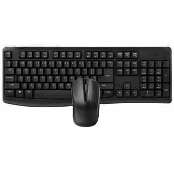Rapoo X1800Pro Wireless Keyboard and Mouse Combo, RF 2.4GHz, QWERTY Layout, Black