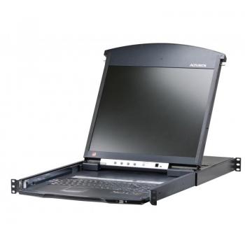 Aten 17 KVM Console Drawer with 8 Ports, PS/2 and USB, Rack-Mountable, VGA Support