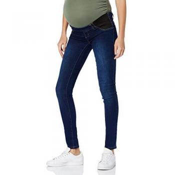 Mamalicious NOS Mllola Slim Jeans W Elast Noos Pantalones premamá, Azul