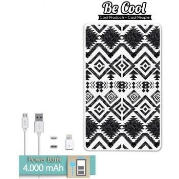 Becool® - Batería Externa Power Bank 4000 mah + Gratis 1 cable USB-MicroUsb