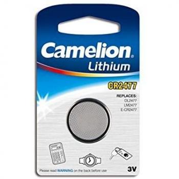 Pila de Litio CR2477 Panasonic 3Vdc 1000mA 24,5x7,7mm