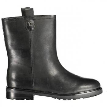 Ralph Lauren Women's Black Polyester Ankle Boots with Contrast Details, Size 7 US (EU37)