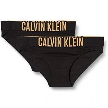 Calvin Klein 2pk Bikini Braguita, Negro