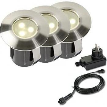 Focos de Jardín Set Birch - 12V LED - 10 lm - 0.5 W - Luz Cálida 3000 K