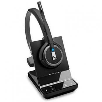 EPOS Headset IMPACT SDW 5034 - EU, Mono, DECT - Auriculares inalámbricos monaurales (Kopfbügel), certificados para Skype for Business y optimizados para UC