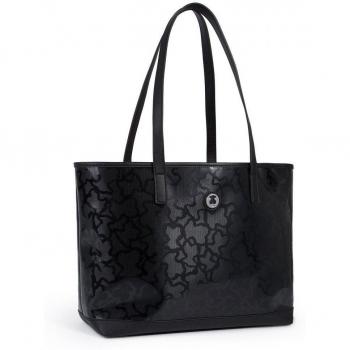 Tous Kaos Shiny, Bolso Totes para Mujer, Negro