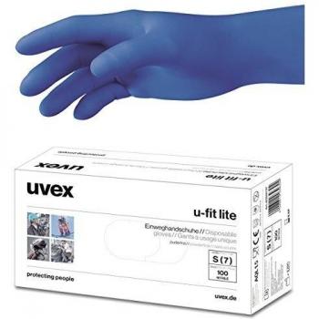 Uvex - Guante de seguridad 60597 M u-fit lite, talla M, color azul índigo