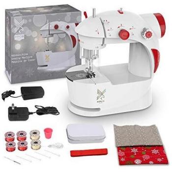 Máquina de Coser para Principiantes con Bolsa Materiales de Bricolaje