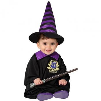 Disfraz de Mago Negro y Morado para Bebé y Niños