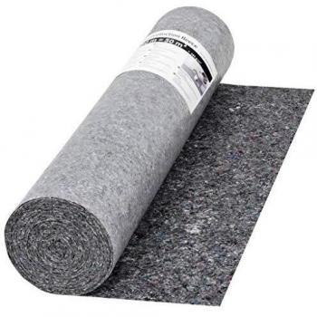 vidaXL Manta Fieltro Pintor Protector Suelos Antideslizante Gris 50 m 280 g/m²