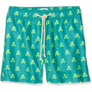 Scalpers Skull, Traje de baño para Niños, Azul
