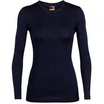 Icebreaker 200 Oasis LS Crewe Camiseta, Mujer, Azul