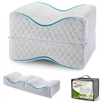 Feagar Almohada para Piernas Ortopédica para Doirmir, Almohadas Piernas de Espuma de Memoria para Dormir de Lado