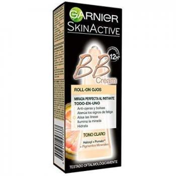 Garnier Skin Active - BB Cream Roll-On Ojos, Crema Correctora y Anti-Imperfecciones, Tono Claro, 7 ml