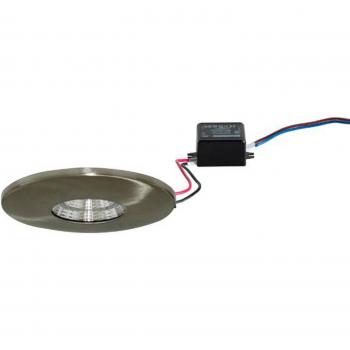 Downlight LED Empotrado Adapt, Níquel Mate, 3W 3000K, 290lm