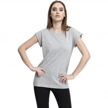 Urban Classics Ladies Extended Shoulder Tee T-Shirt Grey