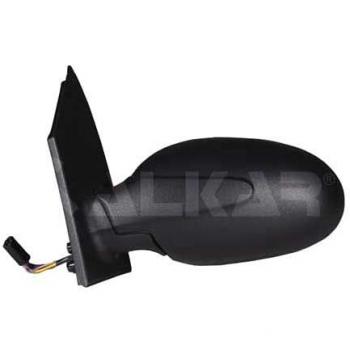 Retrovisor Alkar 6125010 - Espejo retrovisor exterior para automóvil, lado izquierdo, con carcasa negra, cristal convexo, compatible con varios modelos de vehículos