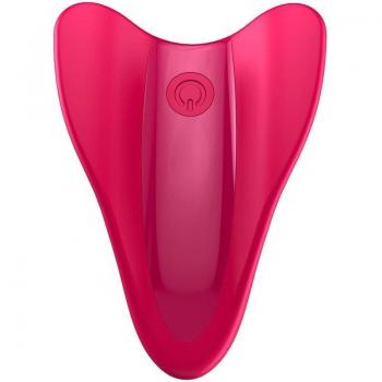 Satisfyer High Fly Finger Vibrator - Red, 7 cm