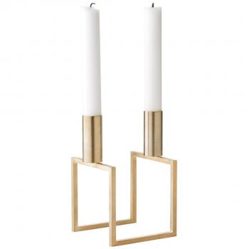 Line Candle Holder, Brass