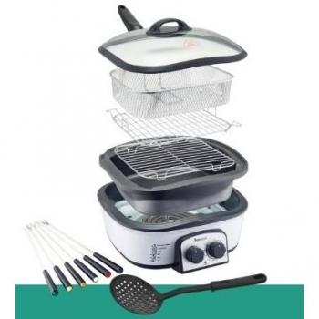 Olla Eléctrica Slow Cooker Cocción Lenta Completa con todos los Accesorios | 8 Funciones en 1 | Cubeta Anti-adherente de hasta 5 Litros Máxima Calidad | Todos las funciones para cocinar Re-Calentar, Hervir, Cocinar Al Vapor, Cocción Lenta, Saltear, Pl