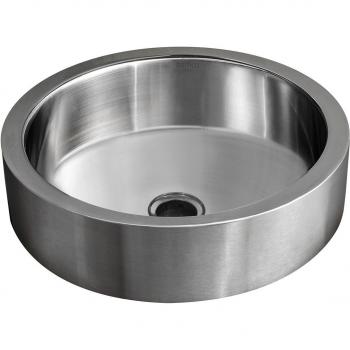 Lavabo de sobreencimera Oruña gris/plata 36.5x12x36.5 cm