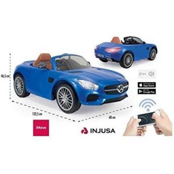 INJUSA- Coche Mercedes Benz GT A Batería 6V, Color Azul