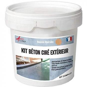 Kit de Hormigón Pulido Exterior - 2 m² (2 Capas) Melón Naranja - Arcane Industries