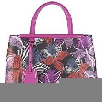 Fendi bolso de mano para compras en piel mujer nuevo petite 2jours orchidea viol