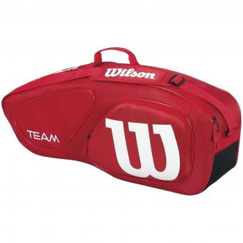 Wilson Team II 3PK Bag RD - Bolsa, color rojo, talla única