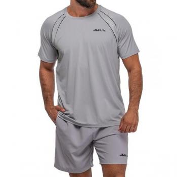 Camiseta de pádel Siux Match 24 Gris para hombre
